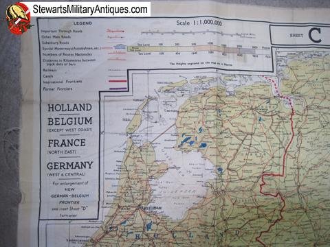  US WWII ETO Escape Map, Sheet C & D — image 3