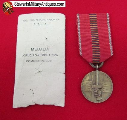  Romanian WWII Anti-Communist Medal & Issue Envelope — image 5
