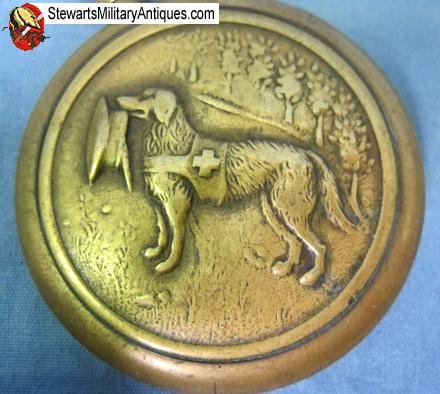  French WWI Trench Art War Dog Cigarette Lighter — image 3