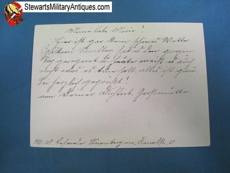  German WWII 1937 Reichsparteitag Souvenir Postcard, Hitler's Plane — image 2