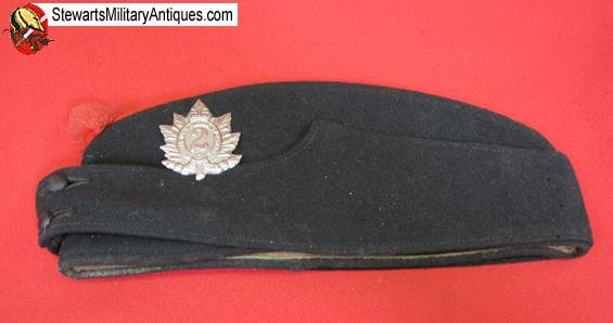  Canadian Post WWII Queens Own Rifles of Canada Overseas Hat — image 2