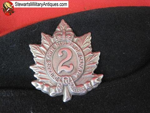  Canadian Post WWII Queens Own Rifles of Canada Overseas Hat — image 3