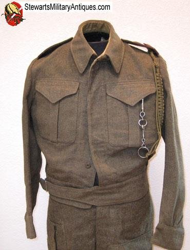  Canadian WWII Lieutenants Battle Dress Uniform Set — image 11