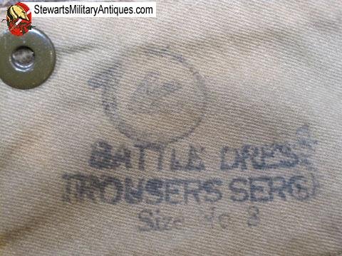  Canadian WWII Lieutenants Battle Dress Uniform Set — image 3