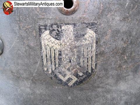  German WWII Army M1935/40 Steel Helmet, Complete, Q60 — image 2