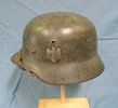 German WWII Army M1935/40 Steel Helmet, Complete, Q60