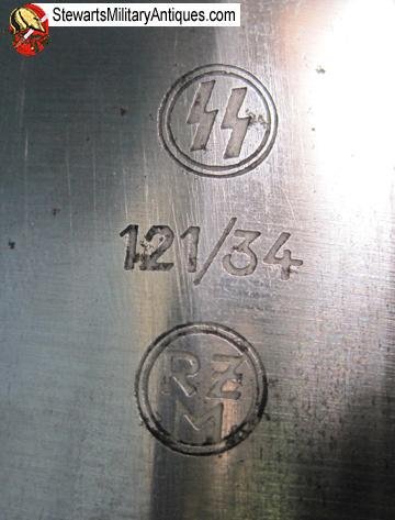  German WWII M1933 SS EM Dagger, RZM 121/34 — image 6