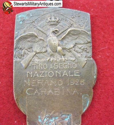  Italian Post WWII Marksmanship Medal, Merano 1926  — image 3
