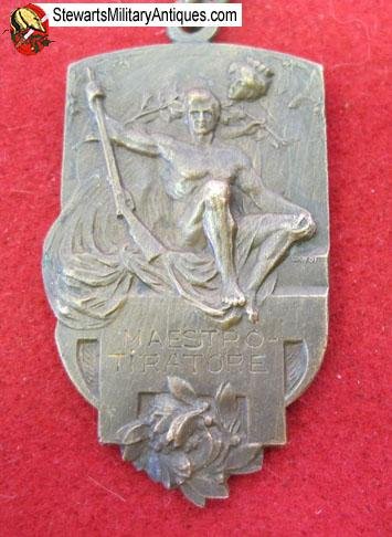  Italian Post WWII Marksmanship Medal, Merano 1926  — image 4