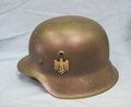  German WWII Army M1942 Steel Helmet, Complete, hkp62