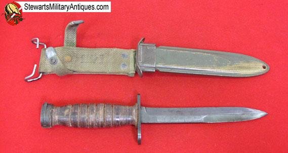  US WWII/Korean War M4 Carbine Bayonet, Utica Mfg — image 2