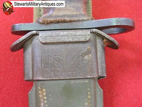 US WWII/Korean War M4 Carbine Bayonet, Utica Mfg — image 4