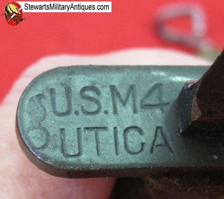  US WWII/Korean War M4 Carbine Bayonet, Utica Mfg — image 6