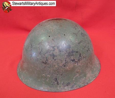  Chinese Korean War Steel Helmet, WWII Japanese Re-issue — image 4
