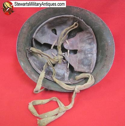  Chinese Korean War Steel Helmet, WWII Japanese Re-issue — image 5