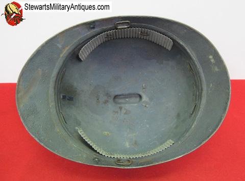  French WWI Adrian Helmet with Veterans Visor Plate — image 5