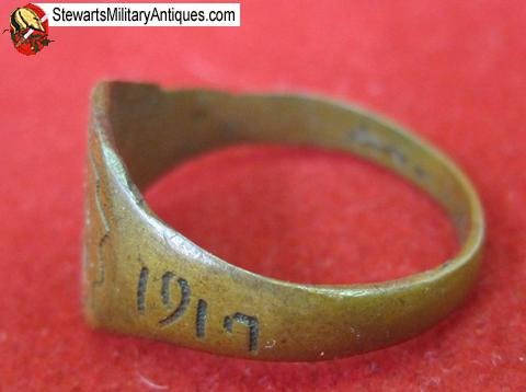  French WWI Trench Art Ring — image 3