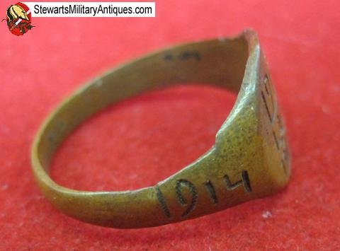  French WWI Trench Art Ring — image 4