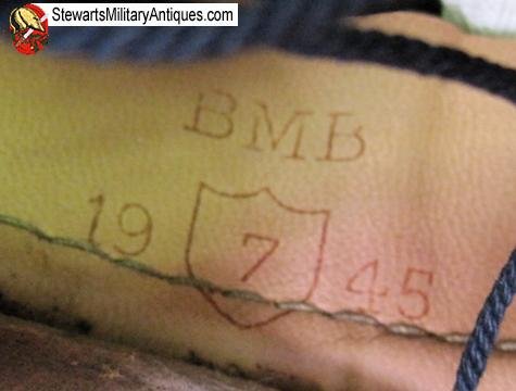  British WWII Dispatch Rider Helmet , BMB 1945, Sz 7   — image 5