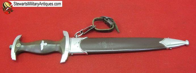  German WWII M1933 SA Enlisted Dagger & Hanger, RZM M7/66 Eickhorn — image 7