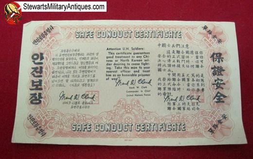  US Korean War Safe Conduct Pass — image 2