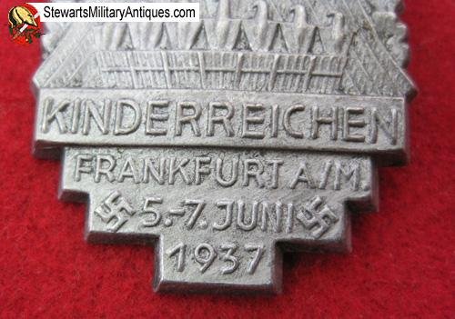  German WWII Frankfurt a/m 1937 Kinderreichen Tinnie — image 4
