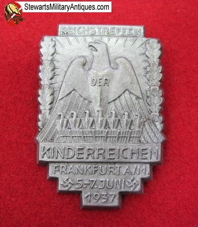  German WWII Frankfurt a/m 1937 Kinderreichen Tinnie — image 5