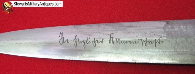 German WWII M1933 SS Enlisted Dagger, Partial Rohm Inscription, Eickhorn Mfg. — image 4