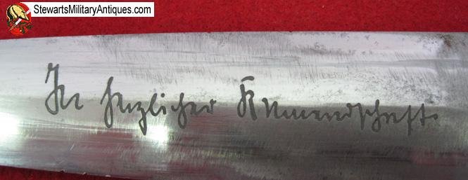  German WWII M1933 SS Enlisted Dagger, Partial Rohm Inscription, Eickhorn Mfg. — image 5