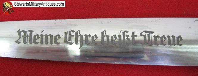  German WWII M1933 SS Enlisted Dagger, Partial Rohm Inscription, Eickhorn Mfg. — image 6