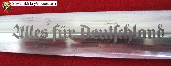  German WWII M1933 SA Enlisted Dagger & Hanger, HACO Mfg — image 4