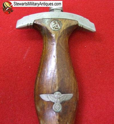  German WWII M1933 SA Enlisted Dagger & Hanger, HACO Mfg — image 7