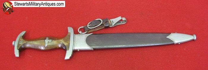  German WWII M1933 SA Enlisted Dagger & Hanger, HACO Mfg — image 8