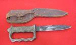 New Zealand WWII Fighting Knife & Scabbard