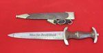 German WWII M1933 SA Enlisted Dagger & Hanger, Otto Simon …
