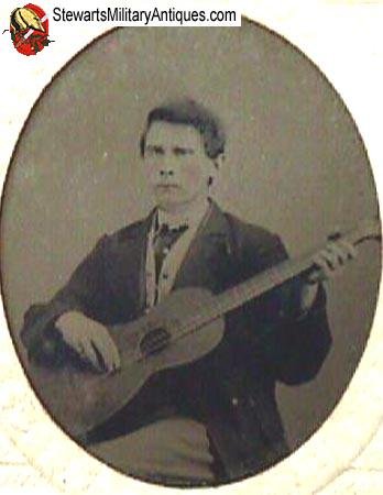  Tintype of Man Playing Guitar — image 2