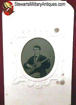  Tintype of Man Playing Guitar — image 3