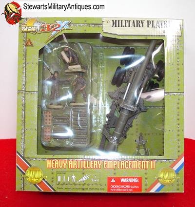  US WWII 21st Century Toys 1/32 Scale 155 Long Tom Cannon, OD Finish — image 2