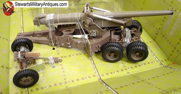  US WWII 21st Century Toys 1/32 Scale 155 Long Tom Cannon, OD Finish — image 3