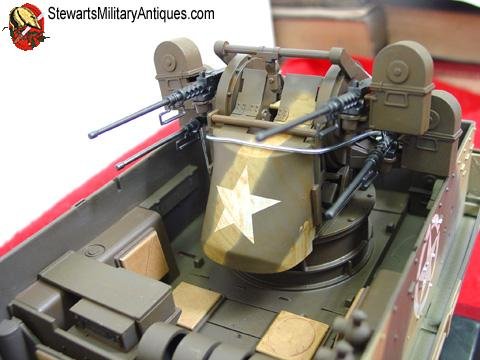  US WWII 21st Century Toys,  1/18 Scale US WWII M-16 Halftrack, Quad Fifties, Camo Finish — image 2