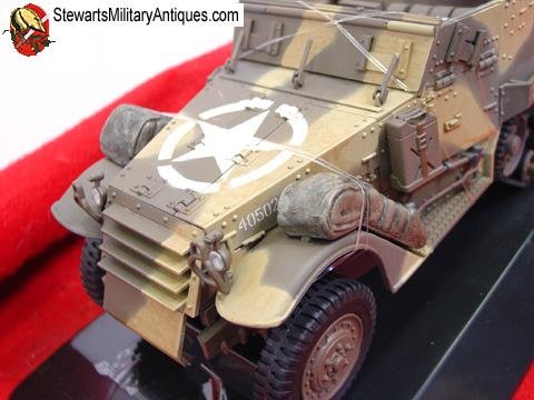  US WWII 21st Century Toys,  1/18 Scale US WWII M-16 Halftrack, Quad Fifties, Camo Finish — image 5