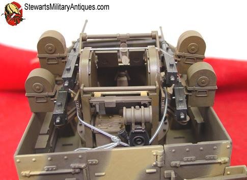  US WWII 21st Century Toys,  1/18 Scale US WWII M-16 Halftrack, Quad Fifties, Camo Finish — image 8
