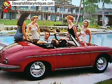  Vintage 356 Convertible Porsche Card — image 3