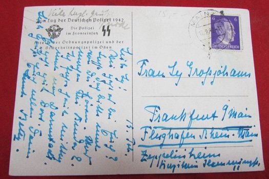 German WWII 1942 Tag der Deutschen Polizei Postcard — image 4