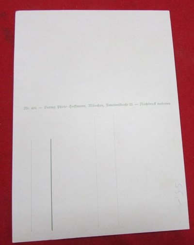  German WWII Postcard, Seated Hitler, Full Color — image 3