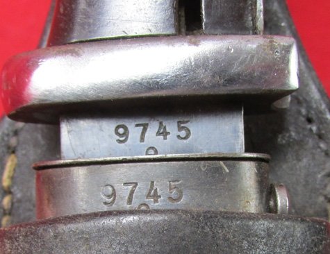  German WWII Matching K98 Bayonet & Frog, Elite Diamante, 1938 — image 4