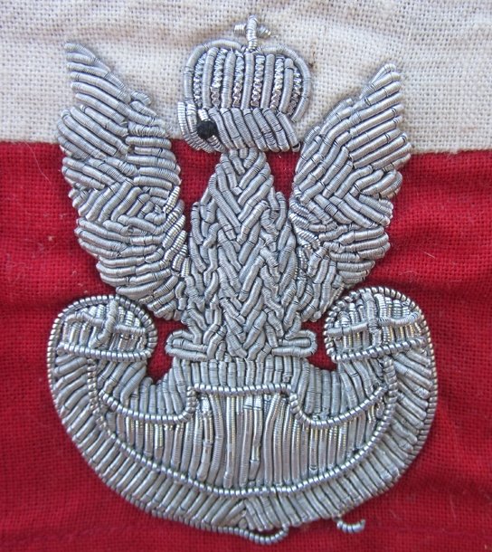  Polish Post WWII Veteran Wear, Home Guard Armband, Bullion Eagle — image 3