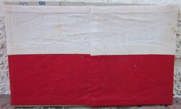  Polish Post WWII Veteran Wear, Home Guard Armband, Bullion Eagle — image 4