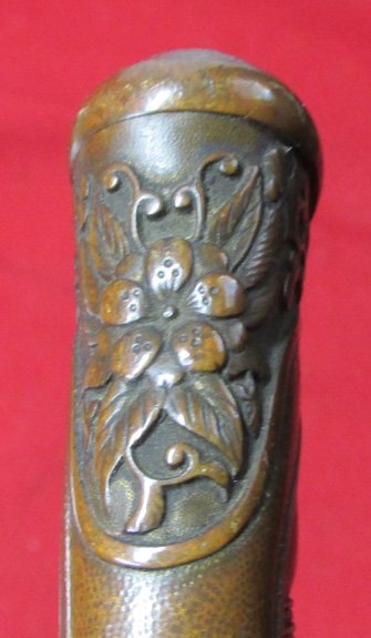  Japanese WWII Army Company Grade Officers Dress Sword, Family Mon, No Scabbard — image 4