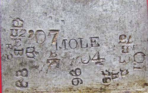  British Pattern 1888 Bayonet, 1893, Mole Mfg., 2nd Dragoon Guards Marked — image 4